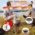 thumbnail image 4 of Estufa de camping al aire libre, estufa portátil de acero inoxidable, estufa de alto poder con ventilador, quemador multifuncional para barbacoa., 4 of 6