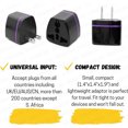 thumbnail image 4 of 2pc Universal Travel AC Plug EU AU UK to US USA Canada DC Adapter Converter, 4 of 7