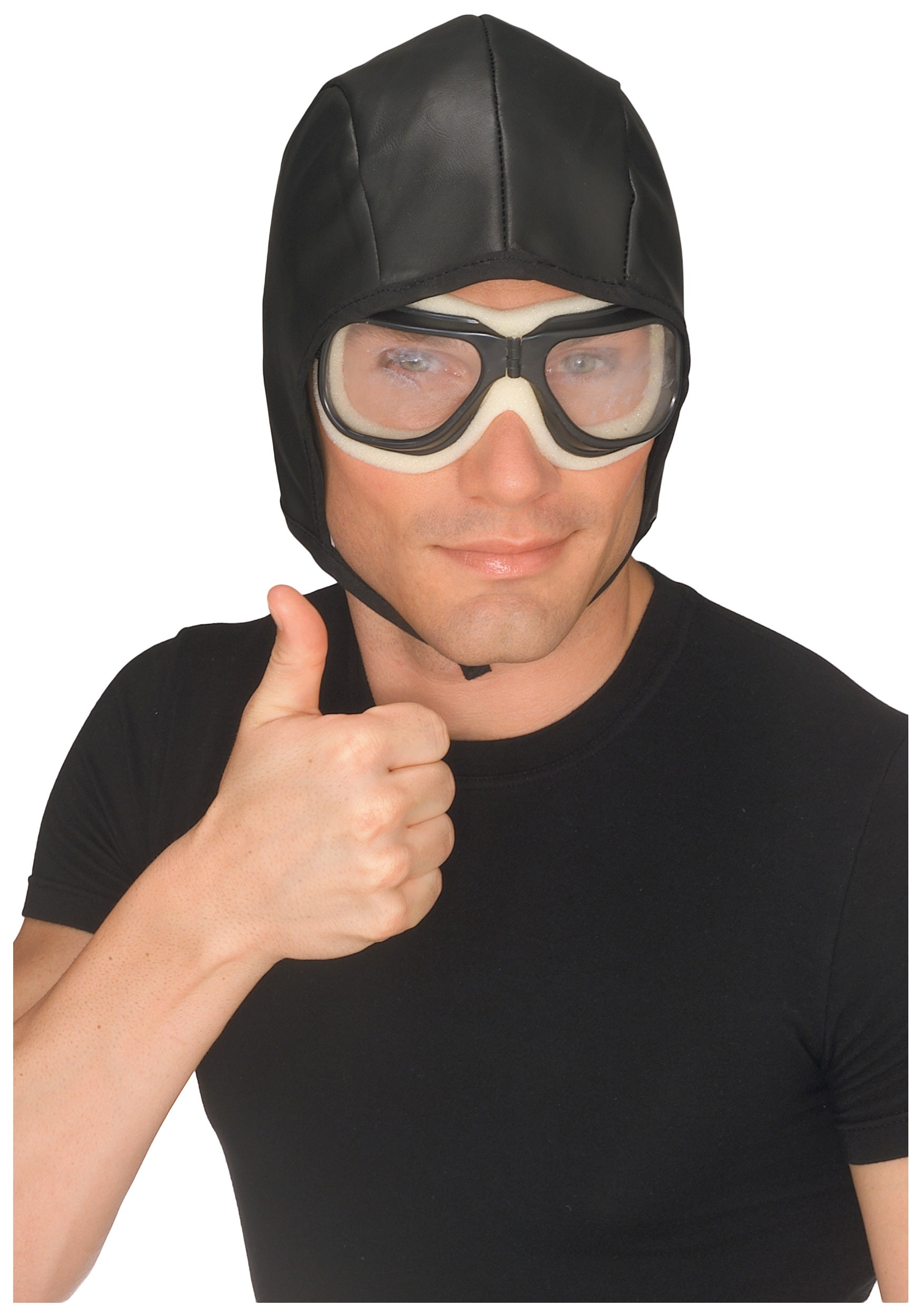 vintage aviator hat and goggles