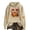 Beige [Halloween Sweatshirts for Women Clearance Sales], variant on WEIWEN Halloween Hoodies for Women Lightweight Pumpkin Maple Leaf Graphic Halloween Sweatshirt for Women Thanksgiving Outfit Hooded Tops Womens Fall Fashion Clothing Black, M