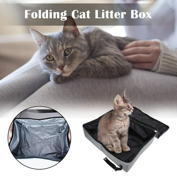 Rengui Folding Litter Box Litter Box Toilet with Cover Portable Flash Deals of The Day