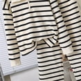 thumbnail image 6 of Tiijoy Girls Fall Outfits Casual Striped Knit Pullover Wide Leg Pants, Sizes 7-8, 6 of 8