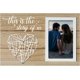 thumbnail image 1 of Marco de fotos romántico para amantes, regalos de compromiso, bodas, para parejas comprometidas, marco de fotos para viajes de luna de miel: esta es nuestra historia, foto de 4 x 6 pulgadas, 1 of 8