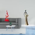 thumbnail image 2 of Escultura moderna de resina con forma de dama , figura tribal abstracta de fuego, adorno decorativo de mesa para escritorio de oficina, patio, 2 of 8