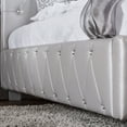 thumbnail image 6 of Furniture of America Lupi Faux Leather Tufted Bed, King, Silver, 6 of 9