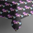 thumbnail image 5 of Black Cartoon Unicorn Rainbow Pattern Square Tablecloth,Waterproof Square Table Cover,Wipeable Spillproof Washable Table Cover for Home Kitchen Party Decor 42"X42"(107x107cm), 5 of 6