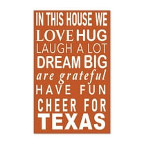 Texas Longhorns 11" x 19" Briteline In This House Sign