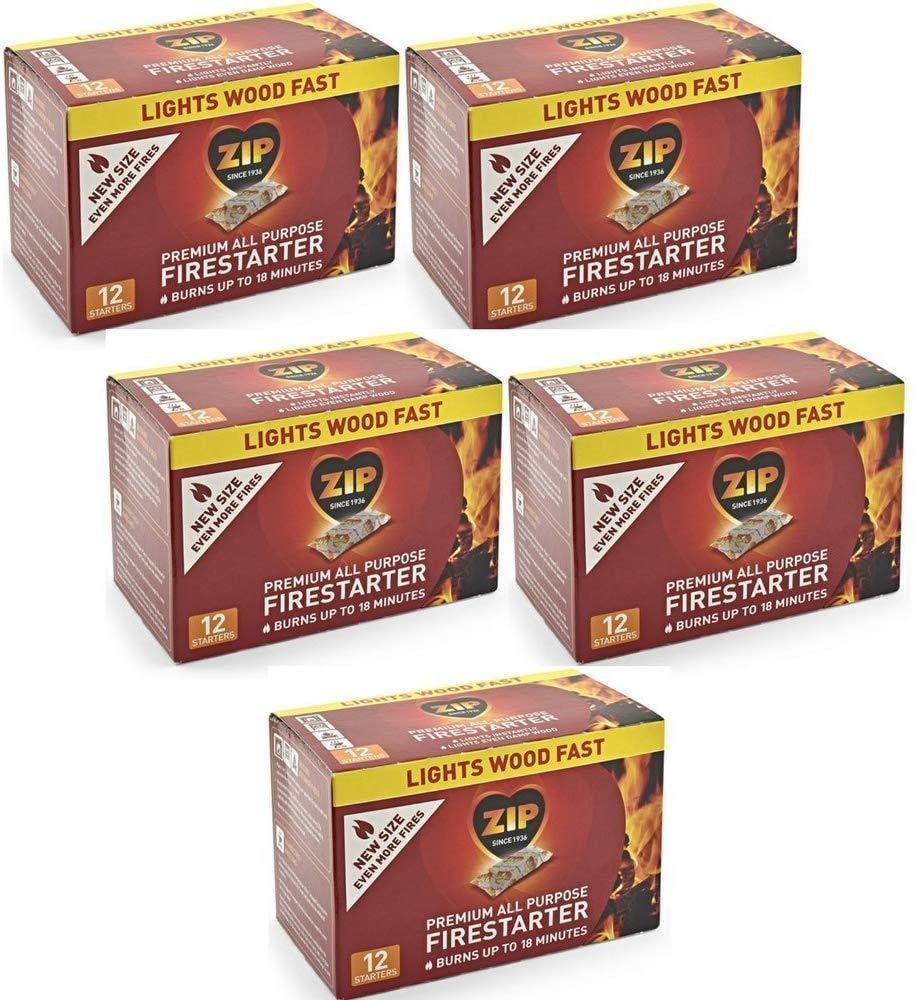 Zip Premium All Purpose Wrapped Fire Starter 60 Pack