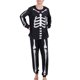 thumbnail image 2 of Pijamas Navideños Conjunto Familiar Pijamas Unisex Pijamas Largos de Halloween de Dos Piezas con Estampado de Calavera ANGGREK  Otros, 2 of 5