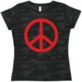 thumbnail image 3 of Inktastic Fun Red Peace Sign Women's T-Shirt, 3 of 5