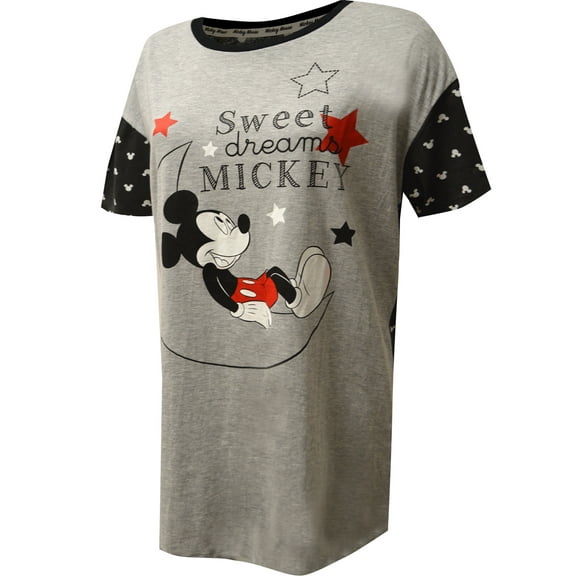 MJC Womens Disney's Mickey Mouse Sweet Dreams Mickey Nightshirt (Large)