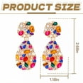thumbnail image 2 of DESIGNICE Statement Earrings for Women,Alloy Teardrop Shape Chandelier Earrings,Dangle Earrings for Women Wife Girlfriend Jewelry Gift,Style1, 2 of 7