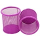 thumbnail image 4 of 2pcs 3.5 inch Round Mesh Steel Pencil Holder (Purple), 4 of 5