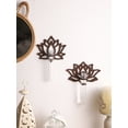 thumbnail image 3 of Lotus Shape Wall Planters for Indoor Plants Plant Propagation Station Wall Decor Art Vase Stand for Women Mom Plant Lovers Gift (TK103-MS8608), 3 of 7
