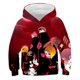 thumbnail image 1 of Sudadera con capucha con estampado 3D de Anime Akatsuki para niños, ropa de calle informal de manga larga con capucha y estampado de Kakashi, 1 of 2