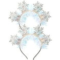 thumbnail image 1 of GAXIRE 2 diademas navideñas con copos de nieve para el pelo, para fiestas, 1 of 6
