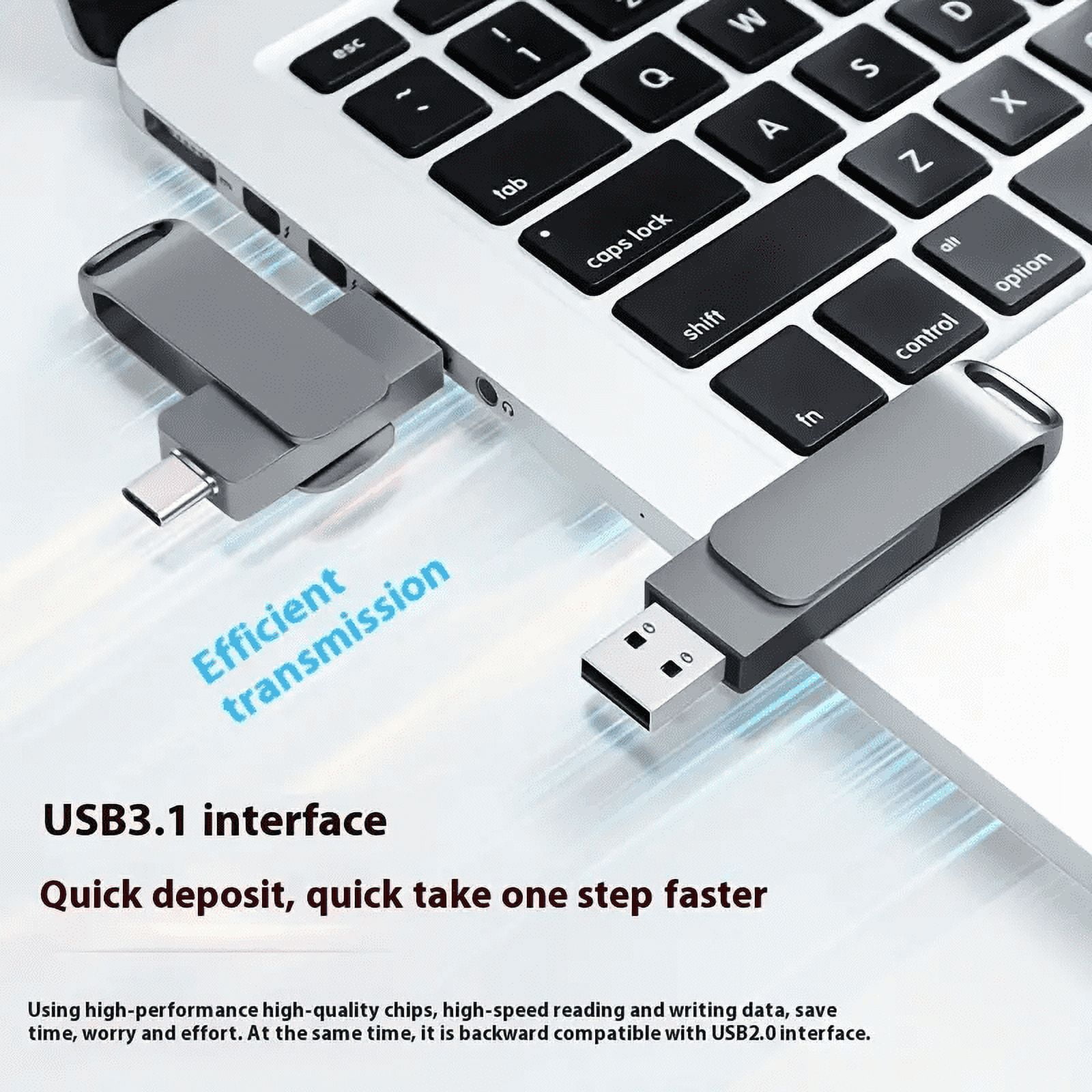 Ultra USB Flash Drive High-Speed Thumb Drive Memory Stick USB Drive Data Storage with Keychain Design Pen Drive Jump Drive for Data Backup and Transfer for PC/Laptop