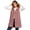 Pink Jackets, variant on Jsaierl Women's Cable Knit Hooded Long Vest Button Down Sleeveless Cardigan Cozy Fall Winter Layering Outwear