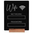 thumbnail image 1 of Rectangular Black Acrylic Wifi Password Board For Home And Office Use 1Pack, 1 of 8
