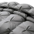 thumbnail image 4 of Puredown Premium 800 Fill Power 93% White Goose Down Heavyweight Comforter with 700 TC 100% Cotton Fabric, Light Grey, Full, 4 of 6