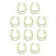 thumbnail image 1 of Minnieouse 1 par de suministros de joyería, pendientes de mano redondos a la moda para sentirse bien para mujer, decoraciones simples portátiles verde fluorescente 10piezas, 1 of 6