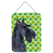 Carolines Treasures SS4460DS1216 Scottish Terrier St. Patricks Day Shamrock Portrait Wall or Door Hanging Prints 12WX16H