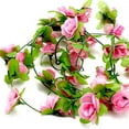 thumbnail image 1 of 2Pcs Artficial Small Rose Rattan Imitation Flower Hanging Vine Fake Plant Decoration for Home Wedding Party, 1 of 7