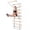 White, variant on Swedish Ladder, Wall‑Mounted Stall Bars with Pull‑Up Bar and Dip Bars for Home Gym
