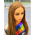 thumbnail image 3 of 2Chique Boutique Women's Layered Cornrow Box Braided Wig, with Baby Hair, Color 27 33 Inches, 3 of 6