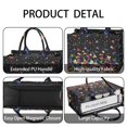 thumbnail image 4 of Large Capacity Tote Bag,Black Colorful Dot Butterfly Pattern Handbag Fashion Luxury Tote Bag,15.7"x13"x 5.1" Inches,Laptop Compatible, 4 of 6