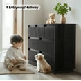 thumbnail image 6 of UPGO Wood Dresser, 7 Drawer Dresser for Bedroom, Modern Chest of Drawers with Deep Drawers Waterproof Living Room, Hallway, Entryway,Black, 6 of 20