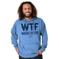 thumbnail image 5 of WTF Where's the Fish Fisherman Funny Hoodie Hooded Sweatshirt Men Brisco Brands M, 5 of 5