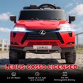 thumbnail image 4 of Qaba Licensed Lexus GX550 Electric Car, 12V Ride On Toy with 2-Seater Red, 4 of 10