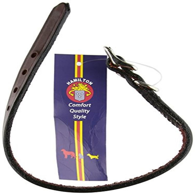 Hamilton 1/2" x 14" Creased Burgundy Leather Dog Collar Walmart Canada