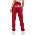 thumbnail image 4 of Sakmal Fleece Lined Sweatpants for Women Love Drawstring Valentines Joggers Pants Workout Heart Print Red Spring Jogger Pants for Women XL, 4 of 9