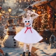 thumbnail image 2 of Falda de baile congelada para niñas Snow Treasure, disfraz de actuación para niños, muñeco de nieve navideño jugando, disfraz de Snow Treasure, 2 of 6