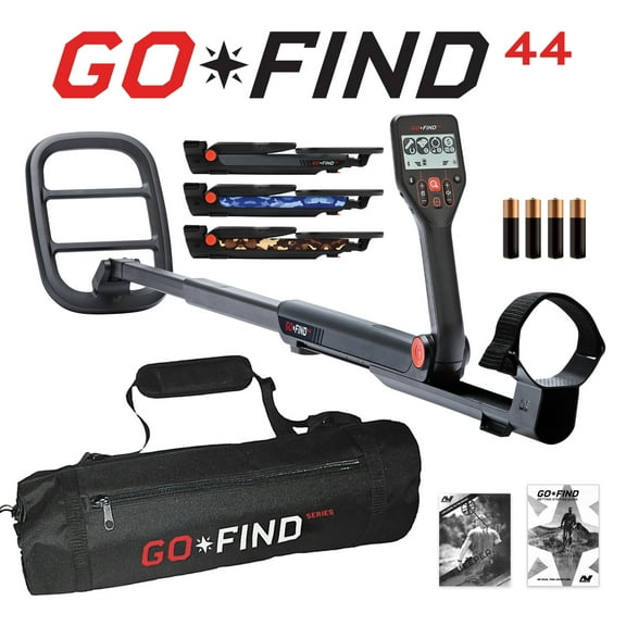 Minelab GO-FIND 44 Metal Detector with GO-FIND Black Carry Bag for Transport