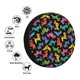 thumbnail image 4 of Fotbe Colorful Geometric Dog Funda de Llanta de Repuesto con Estampado, Engrosada, Ajuste Universal para Jeep, Remolque, RV, SUV, Camión-17 inch, 4 of 6