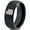 Black Dome Tungsten, variant on Tungsten Utah The Beehive State Band Ring 8mm Men Women Comfort Fit Gray Flat Cut Brushed Polished