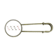 thumbnail image 1 of Patron de juego naipes fichas utensilios EsES Broche De Broche De Metal Antiguo Unbranded  M, 1 of 3