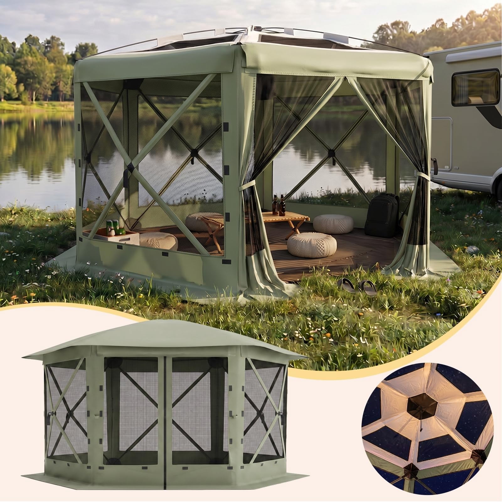 Coleman, Screen House Canopy Sun Shelter Tent, Instant Setup, 1