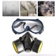 thumbnail image 2 of Cubierta de gafas protectoras Cubierta de protección facial Gafas protectoras a prueba de polvo Mufla bucal con cilindro de gas doble ANGGREK Otros, 2 of 8