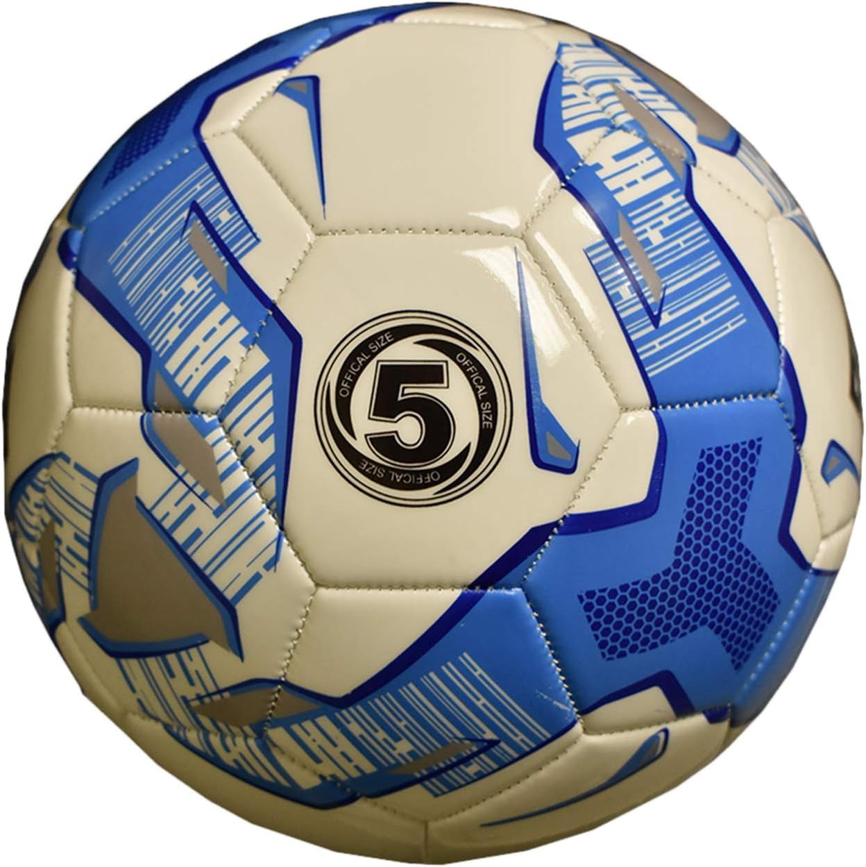 Biggz Premium Tundra Soccer Balls Size 5 (Pack of 50), with 2 Pumps and 6 Needles