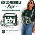 thumbnail image 6 of Game Day Clear Bag for Stadium Events, Clear Crossbody Purse for Women, Small Stadium Bag for Concerts and Sports,Green, 6 of 6