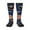 2 Black-1, variant on Bowling Ball And Flame print thigh-high socks, crafted for both men and women with a stretchy, high-opaque design perfect for daily wear