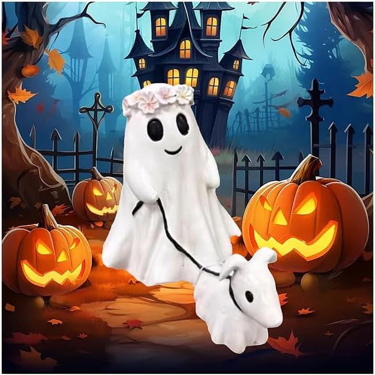 Figura De Fantasma De Resina Con Dedos Medio Para Halloween – Adorno De Mesa De 8,5 Cm, Broma Divertida Y Decoración Espeluznante Para Casa U Oficina