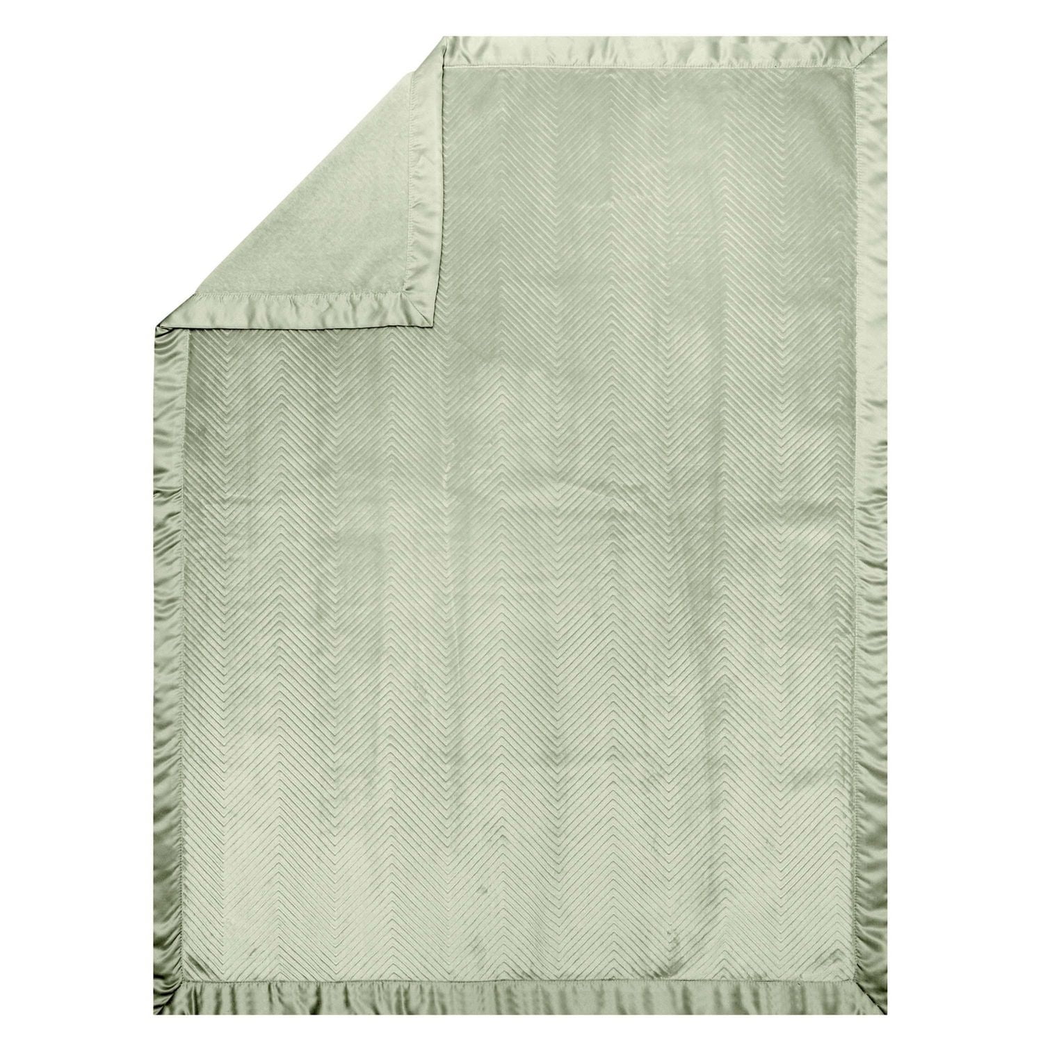 Modern Moments by Gerber Lot de 1 couvertures en peluche à chevrons pour bébé fille Vert Taille 30" x 40"