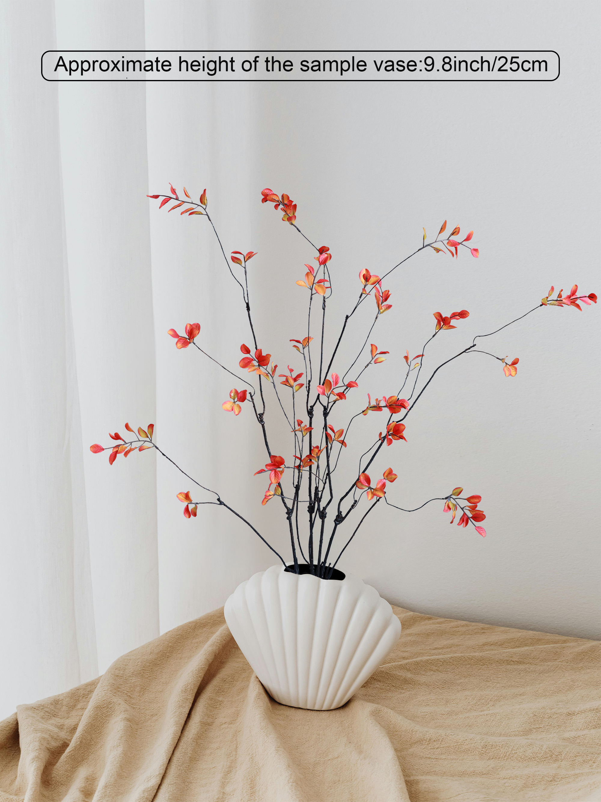 Forlaoers 38" Tall 4pcs Realistic Ficus Fall Artificial Plants Fake Greenery Stems Tree Olive Branches Silk Leaves Faux Flowers for Home Decor Indoor Table Centerpiece Vases Filler Office Decorations