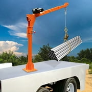 Miumaeov 1100 LB Truck-Mounted Crane Hoist Truck-Mounted Crane with 12V Electric Winch 360 Swivel Pickup Truck Jib Cranes