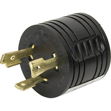 30a 125v Straight Adapter - ALEKO GAD330 UL Generator Adapter Plug, General 30A 3Pin Male to RV 30A Female, 125V